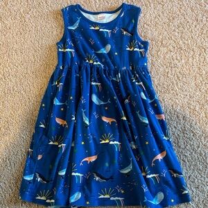 Hanna Andersson Blue Whale Pattern Dress